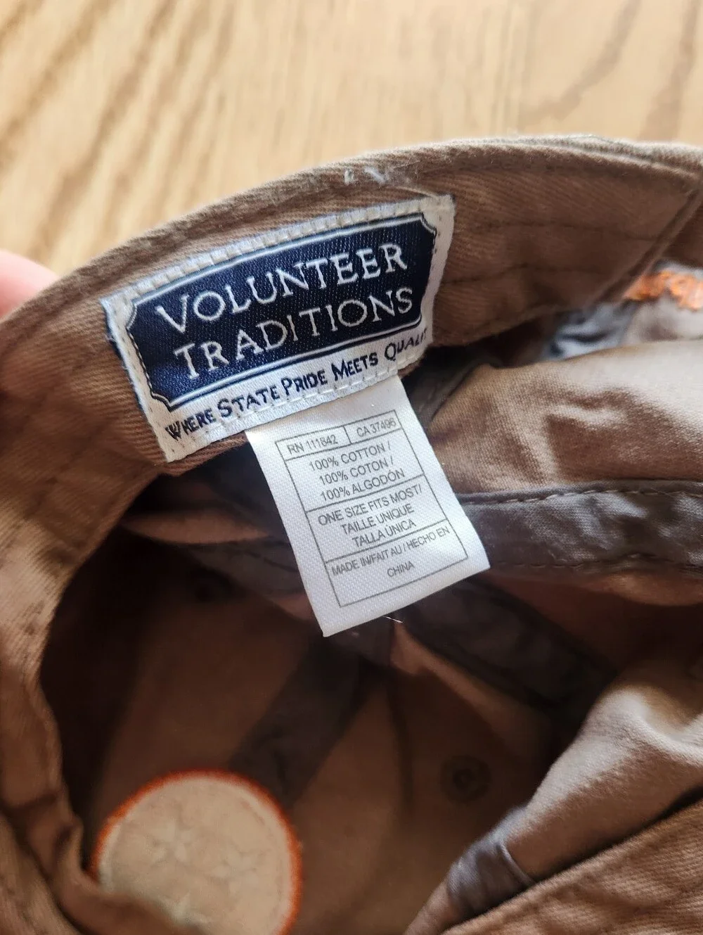 GUC Volunteer Traditions Adjustable Cotton Baseball Cap with TN State Flag